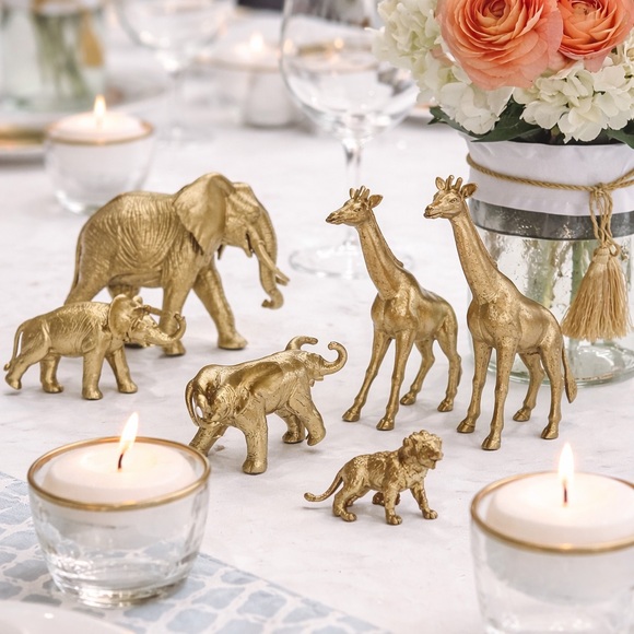 Other - Gold Safari Animal Luxe Table Decor Figurines for Party or Baby Shower